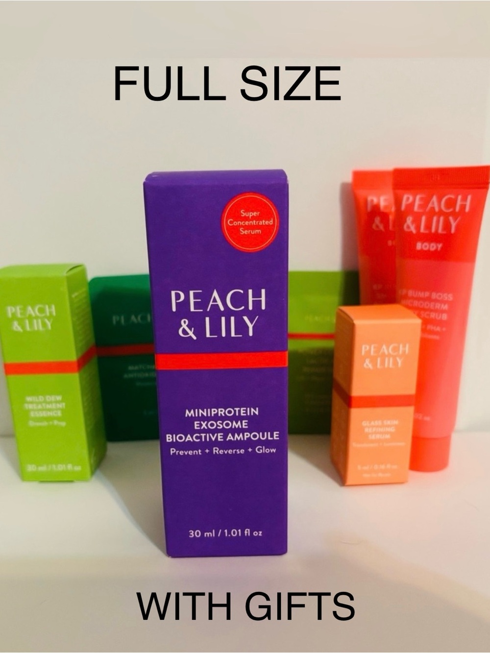🍑 Peach & Lily MiniProtein Exosome Bioactive Ampoule (Full Size) with Gifts